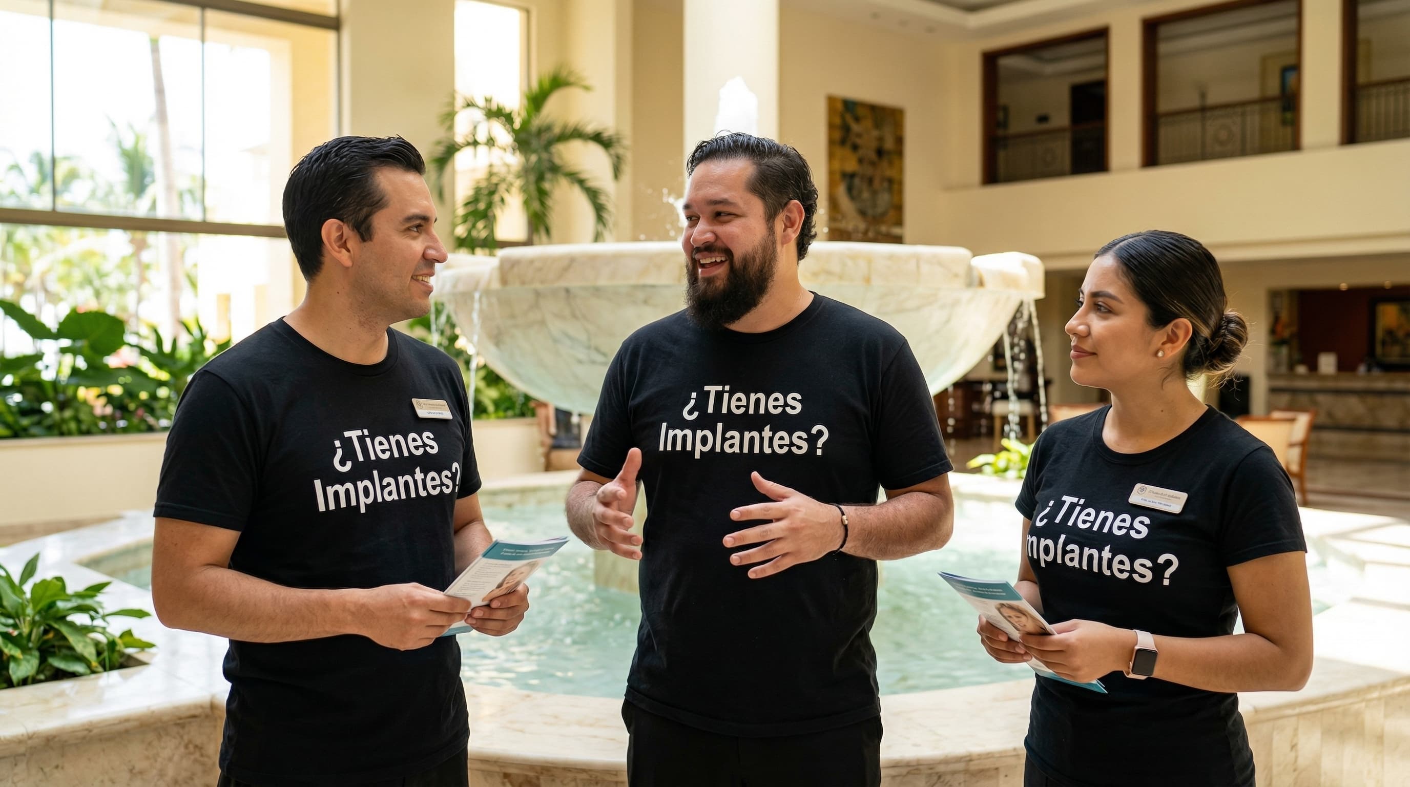 Ricardo M. with dental implant marketing team